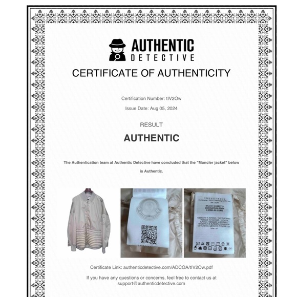 Moncler Peplum Baldah Bomber Jacket Size 5= XXL Lightweight Basic Minimalist - Picture 16 of 16